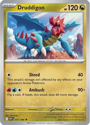 Druddigon 071/086 - SV White Flare - for just $0.05! 