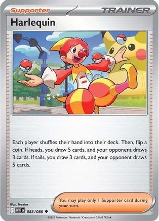 Harlequin 083/086 - SV White Flare Reverse Holofoil - for just $0.15! 