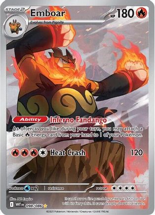 Emboar 098/086 - SV White Flare Holofoil - for just $18.80! 