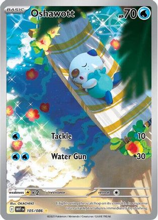 Oshawott 105/086 - SV White Flare Holofoil - for just $25! 