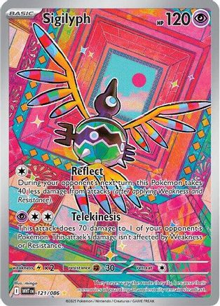 Sigilyph 121/086 - SV White Flare Holofoil - for just $3.73! 