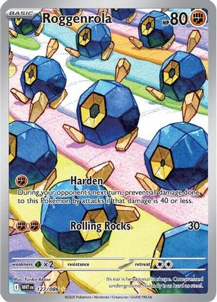 Roggenrola 127/086 - SV White Flare Holofoil - for just $3.80! 