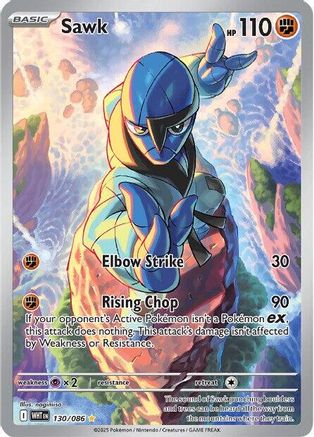Sawk 130/086 - SV White Flare Holofoil - for just $3.28! 
