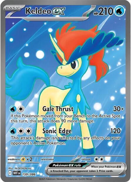 Keldeo ex (159/086) [Scarlet & Violet: White Flare] - for just $0.55! 