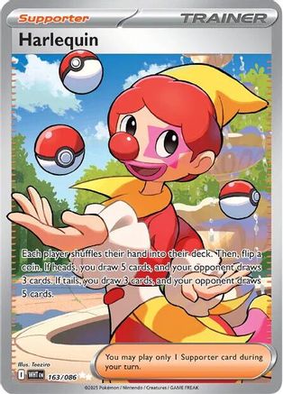 Harlequin 163/086 - SV White Flare Holofoil - for just $0.73! 