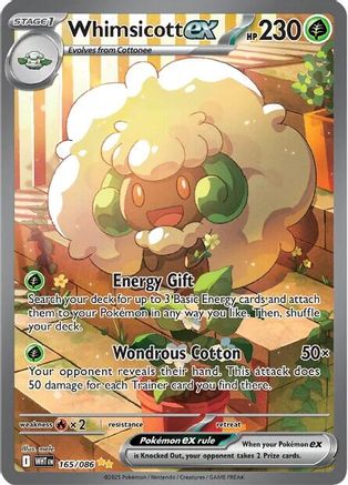 Whimsicott ex 165/086 - SV White Flare Holofoil - for just $14.64! 