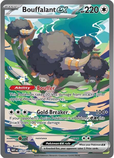 Bouffalant ex (170/086) [Scarlet & Violet: White Flare] - for just $7.05! 