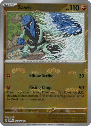 Sawk (Master Ball Pattern) 049/086 - SV White Flare - Holofoil - for just $3! 