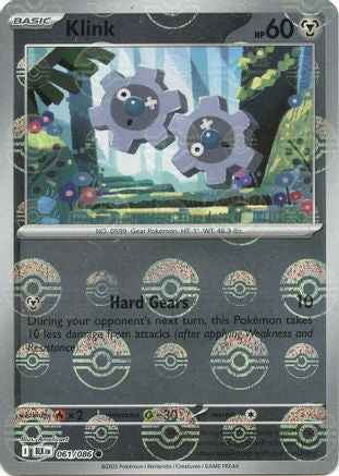 Klink (Poke Ball Pattern) 061/086 - SV Black Bolt - Holofoil - for just $0.15! 