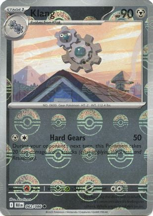 Klang (Poke Ball Pattern) 062/086 - SV Black Bolt - Holofoil - for just $0.20! 