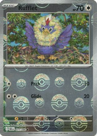 Rufflet (Poke Ball Pattern) 077/086 - SV Black Bolt - Holofoil - for just $0.23! 