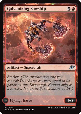 Galvanizing Sawship (EOE-136) - Edge of Eternities Foil - for just $0.03! 