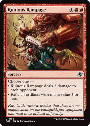 Ruinous Rampage (EOE-158) - Edge of Eternities - for just $0.02! 