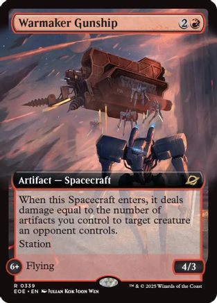 Warmaker Gunship (Extended Art) (EOE-339) - Edge of Eternities Foil - for just $0.11! 