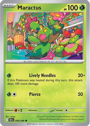 Maractus 008/086 - SV Black Bolt - for just $0.05! 