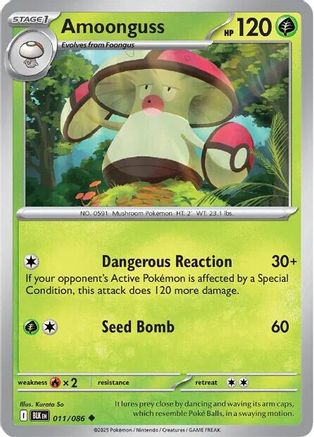 Amoonguss 011/086 - SV Black Bolt - for just $0.03! 