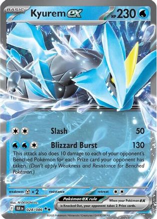 Kyurem ex 028/086 - SV Black Bolt Holofoil - for just $0.33! 