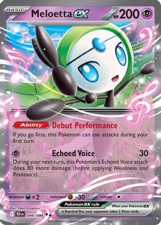 Meloetta ex 044/086 - SV Black Bolt - Holofoil - for just $0.35! 