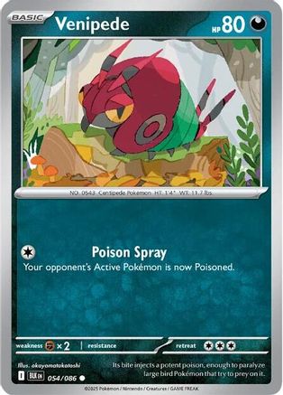 Venipede 054/086 - SV Black Bolt - for just $0.05! 