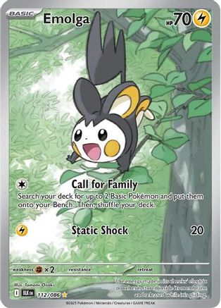 Emolga 112/086 - SV Black Bolt Holofoil - for just $8.18! 