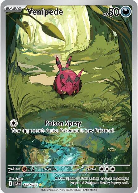 Venipede (132/086) [Scarlet & Violet: Black Bolt] - for just $3.35! 
