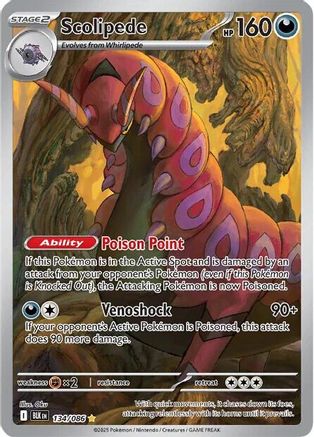 Scolipede 134/086 - SV Black Bolt Holofoil - for just $11.70! 