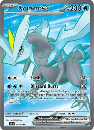 Kyurem ex 157/086 - SV Black Bolt Holofoil - for just $0.50! 