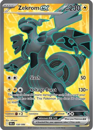 Zekrom ex 158/086 - SV Black Bolt Holofoil - for just $3.49! 