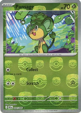 Pansage (Master Ball Pattern) 004/086 - SV Black Bolt - Holofoil - for just $1.45! 
