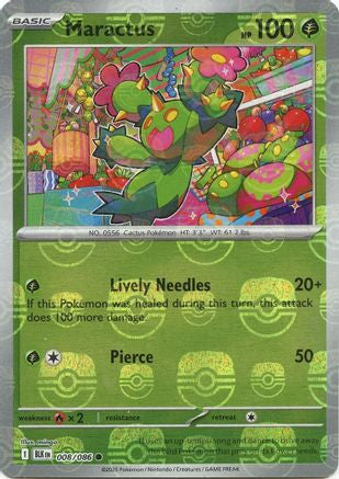 Maractus (Master Ball Pattern) 008/086 - SV Black Bolt - Holofoil - for just $7.60! 