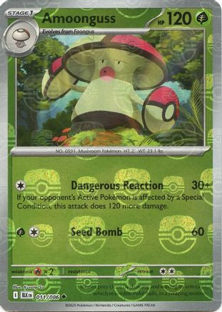 Amoonguss (Master Ball Pattern) 011/086 - SV Black Bolt - Holofoil - for just $6.75! 