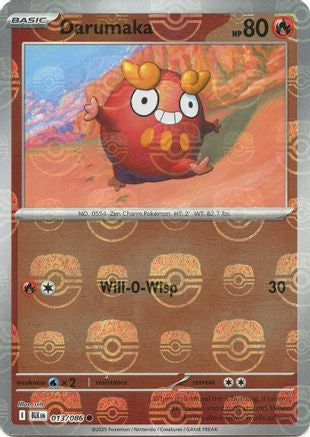 Darumaka (Master Ball Pattern) 013/086 - SV Black Bolt - Holofoil - for just $1! 