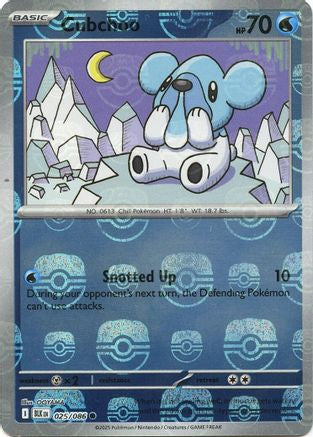 Cubchoo (Master Ball Pattern) 025/086 - SV Black Bolt - Holofoil - for just $1.35! 