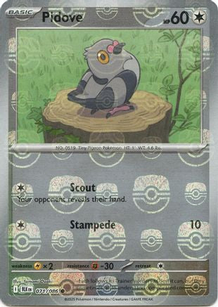 Pidove (Master Ball Pattern) 071/086 - SV Black Bolt - Holofoil - for just $0.95! 