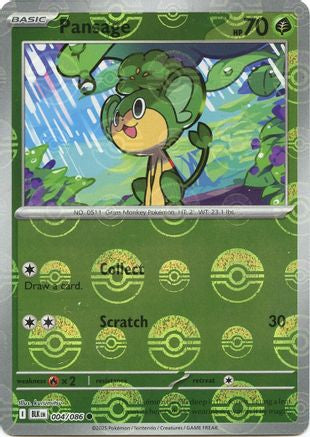 Pansage (Poke Ball Pattern) 004/086 - SV Black Bolt - Holofoil - for just $0.13! 