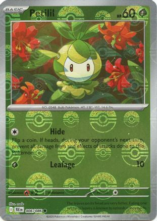 Petilil (Poke Ball Pattern) 006/086 - SV Black Bolt - Holofoil - for just $0.05! 