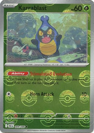 Karrablast (Poke Ball Pattern) 009/086 - SV Black Bolt - Holofoil - for just $0.10! 