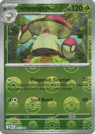 Amoonguss (Poke Ball Pattern) 011/086 - SV Black Bolt - Holofoil - for just $0.23! 