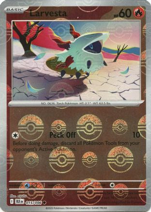 Larvesta (Poke Ball Pattern) 015/086 - SV Black Bolt - Holofoil - for just $0.13! 