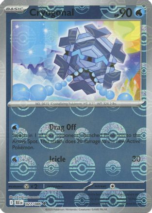 Cryogonal (Poke Ball Pattern) 027/086 - SV Black Bolt - Holofoil - for just $0.28! 