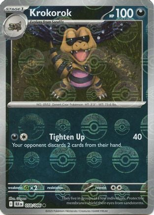 Krokorok (Poke Ball Pattern) 058/086 - SV Black Bolt - Holofoil - for just $0.39! 
