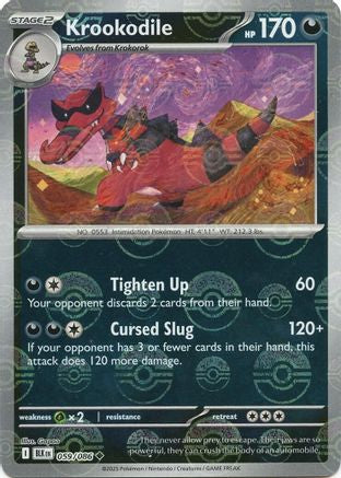 Krookodile (Poke Ball Pattern) 059/086 - SV Black Bolt - Holofoil - for just $0.39! 
