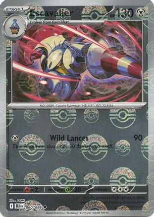 Escavalier (Poke Ball Pattern) 060/086 - SV Black Bolt - Holofoil - for just $0.23! 
