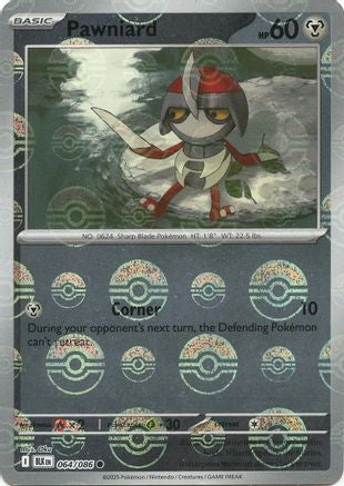 Pawniard (Poke Ball Pattern) 064/086 - SV Black Bolt - Holofoil - for just $0.15! 