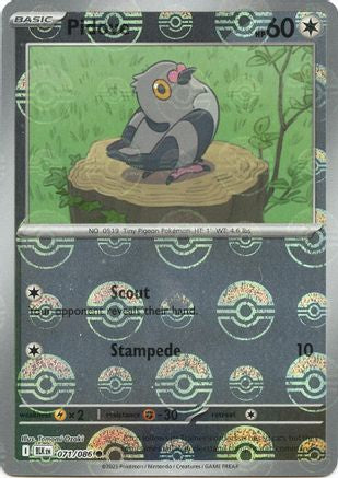 Pidove (Poke Ball Pattern) 071/086 - SV Black Bolt - Holofoil - for just $0.15! 