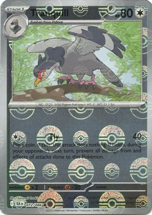 Tranquill (Poke Ball Pattern) 072/086 - SV Black Bolt - Holofoil - for just $0.20! 