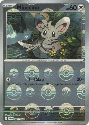 Minccino (Poke Ball Pattern) 075/086 - SV Black Bolt - Holofoil - for just $0.20! 