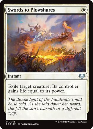 Swords to Plowshares (EOC-045) - Commander: Edge of Eternities - for just $0.33! 