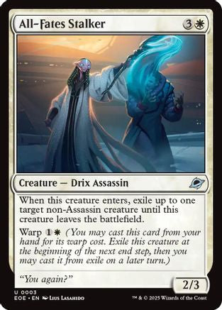 All-Fates Stalker (EOE-003) - Edge of Eternities Foil - for just $0.05! 