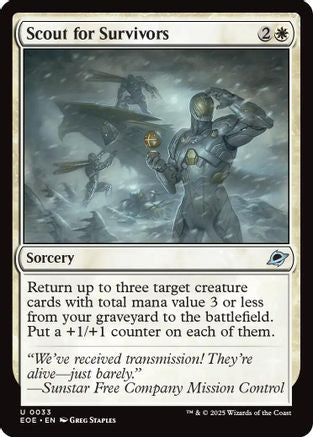 Scout for Survivors (EOE-033) - Edge of Eternities Foil - for just $0.06! 